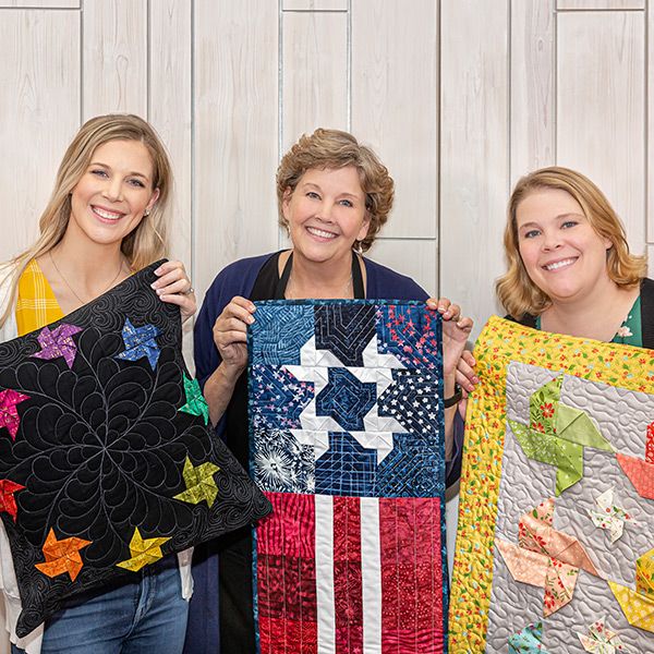 Triple Play Three New 3D Pinwheel Projects with Jenny, Natalie & Misty