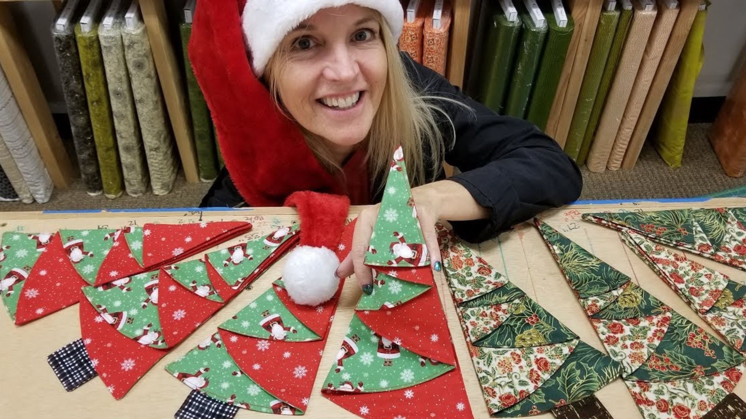 Fastest Last Minute Christmas Tree Napkins with Donna Jordan of Jordan