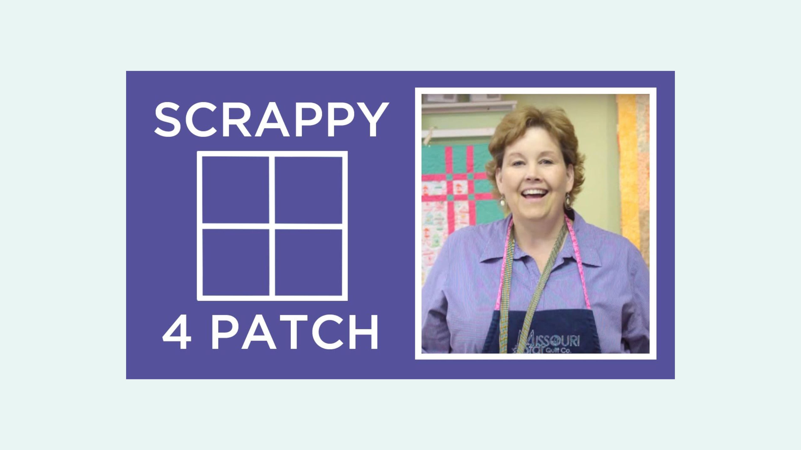 Scrappy 4 Patch Quilt