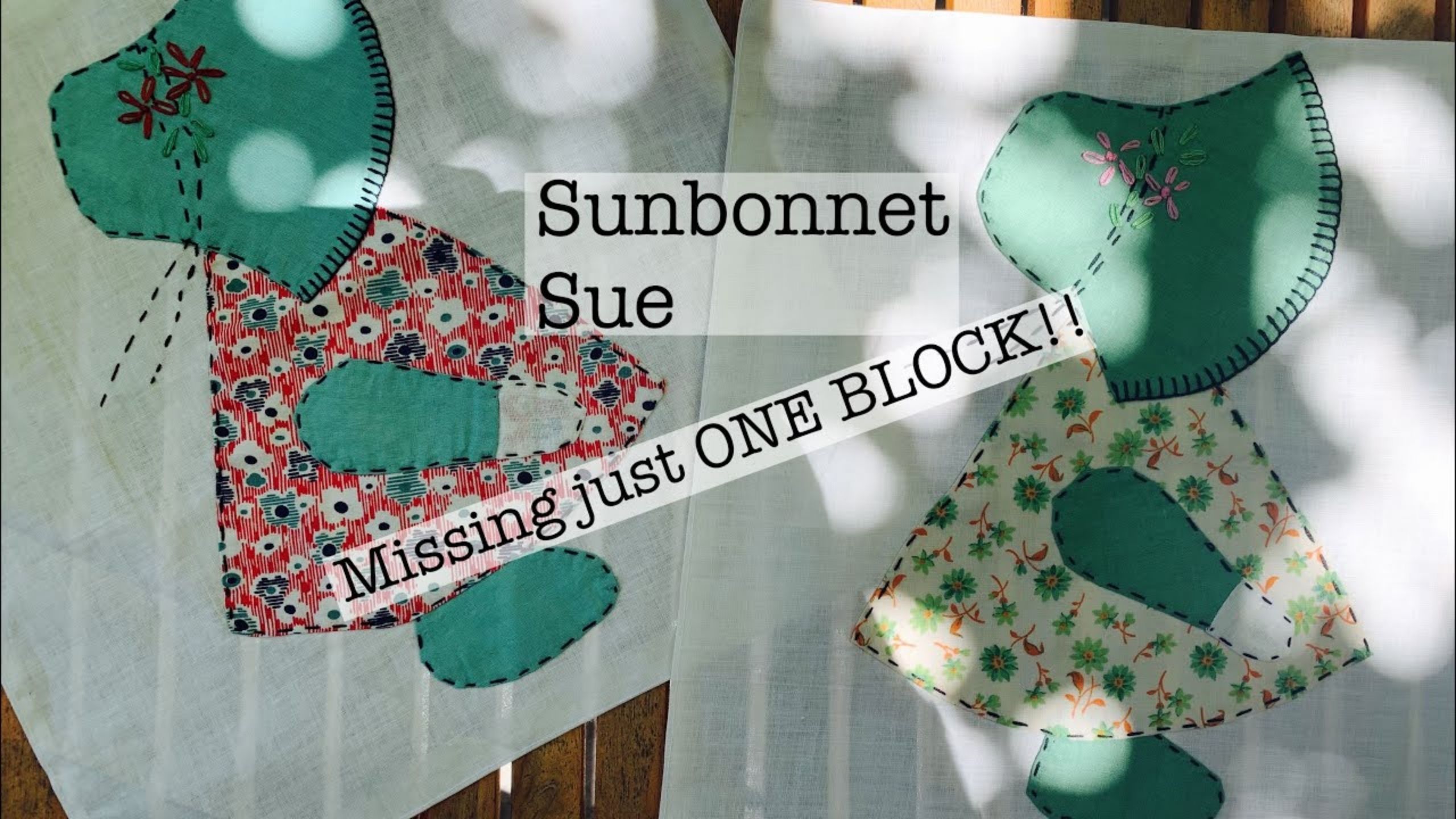 Sunbonnet Sue Appliqué with Beth Shibley
