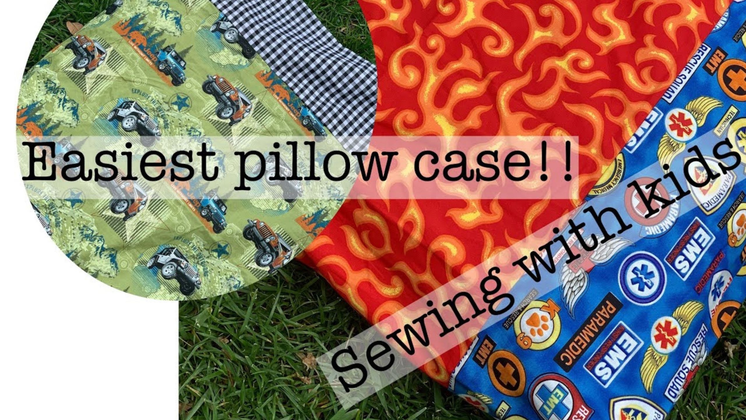 Make the EASIEST pillow case with some FUN fabric with Beth Shibley